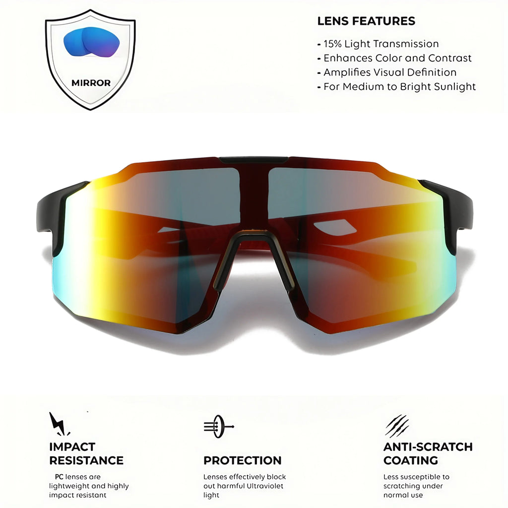 Vibrant Wraparound Sunglasses