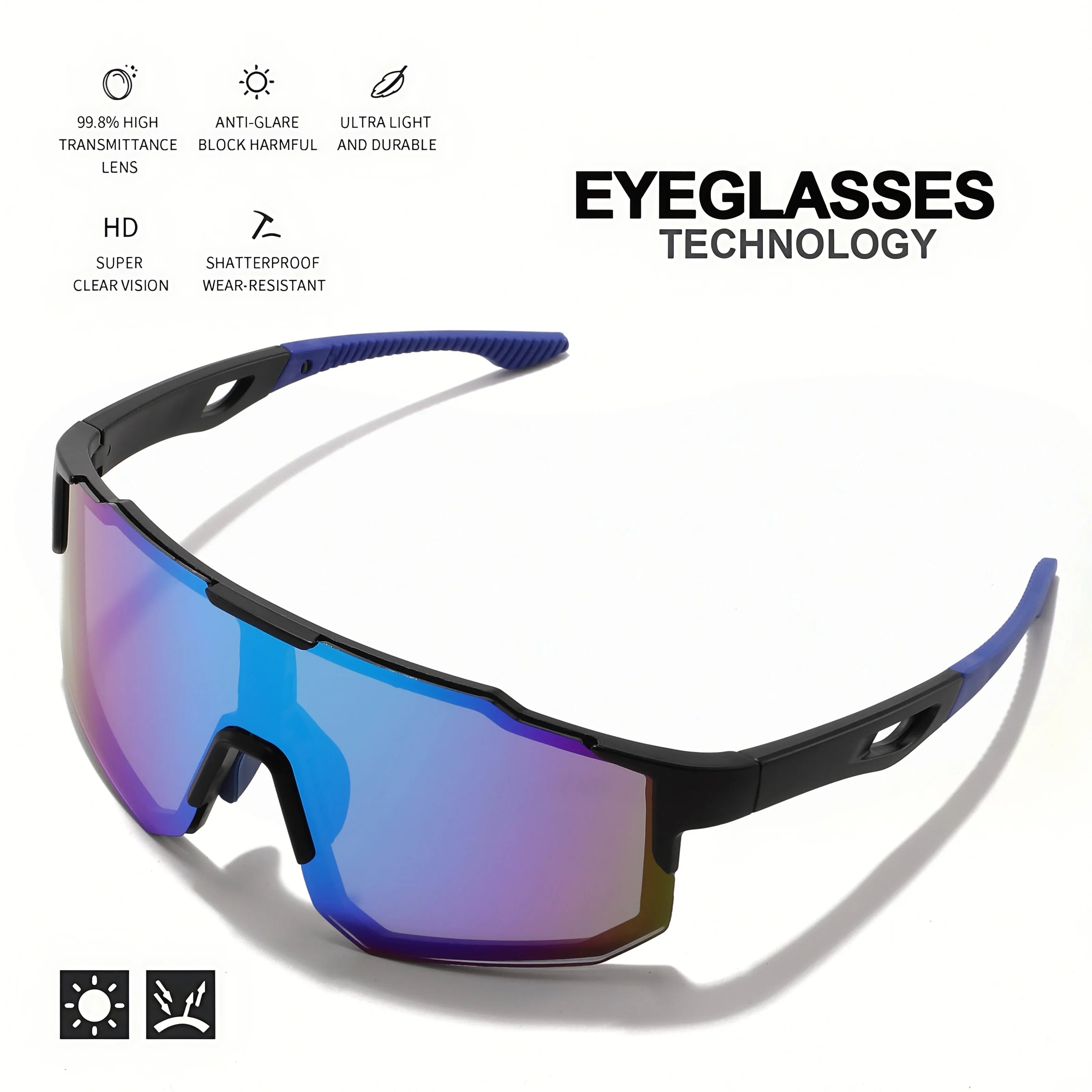 Vibrant Wraparound Sunglasses
